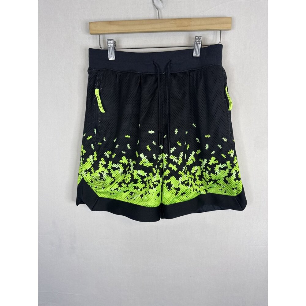 Under Armour Curry Sour Patch Kids Shorts Mens M Black Neon Mesh Athletic